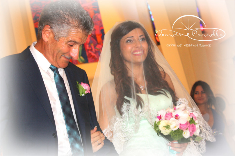 L’arrivo della sposa..incantevole!