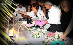 Il momento della confettata.